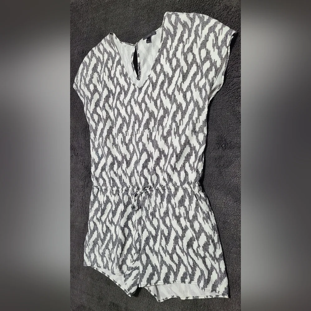 J. Crew Romper Sinch‎ Tie Waist Lyocell/Linen blend